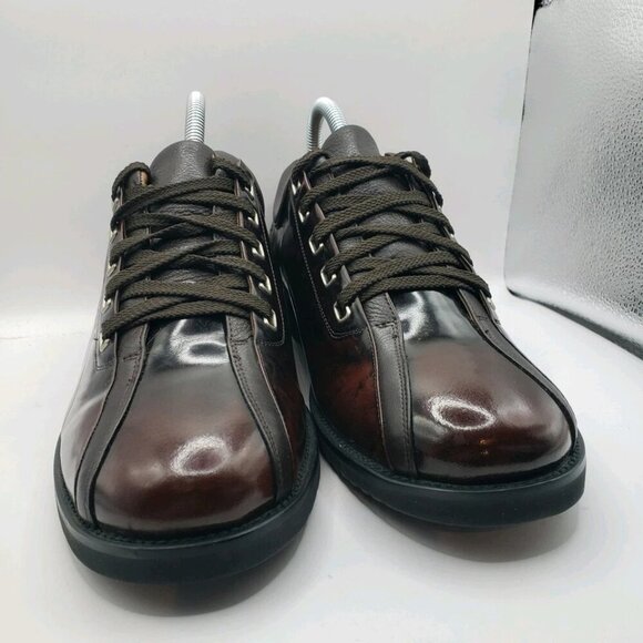 Playboy Leather Mens Size 8 255 Lace-up Burgundy Dress Shoes - Picture 4 of 9